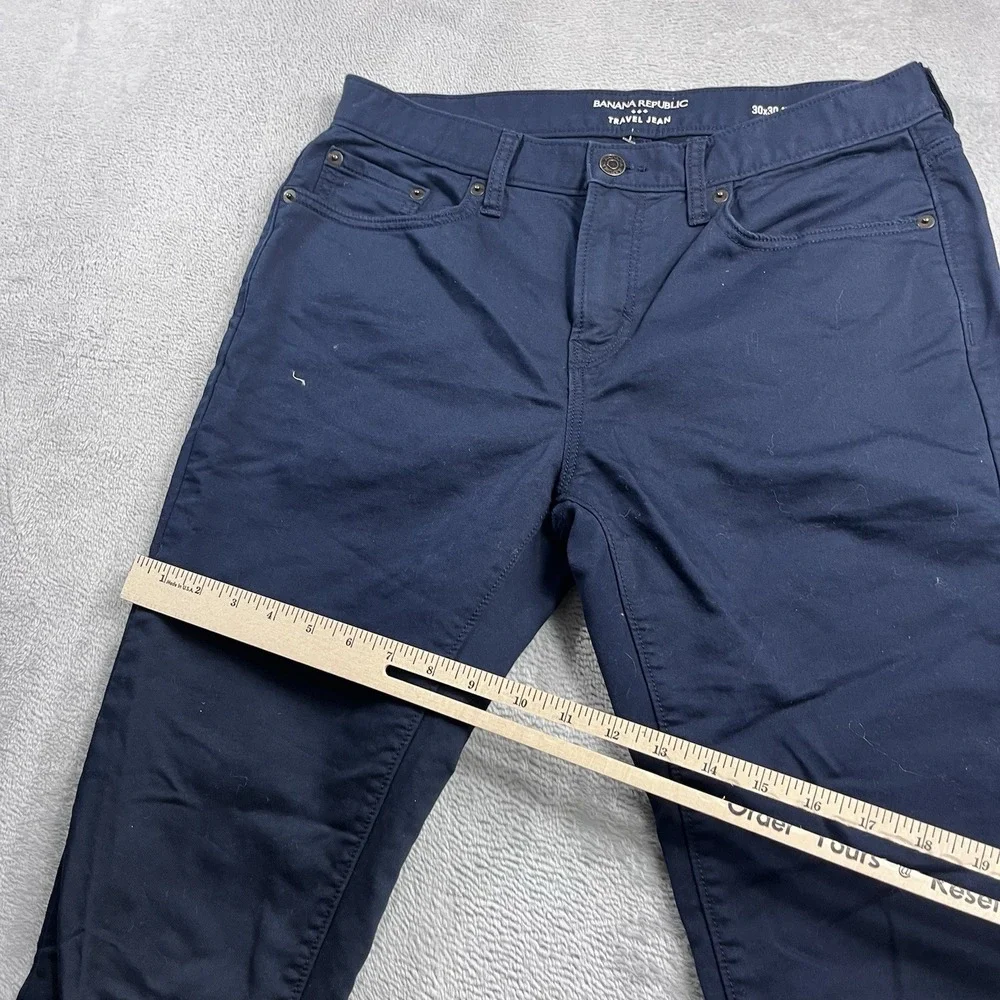 Banana Republic Travel Jean Blue Mens 30x28* Pants Athletic Fit‎